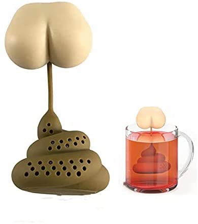 319cuuFdXQS._AC_.jpg Cute Tea Strainer Loose Tea Infuser Tea Strainer Tea Set Accessories Loose Leaf TeaIdeal Couple Gift Funny Prank