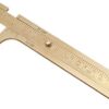 Handy Sliding Gauge Brass Vernier Caliper Ruler Measuring Tool Double Scales mm/inch Mini Brass Pocket Ruler 80mm 100mm Optional (100mm)