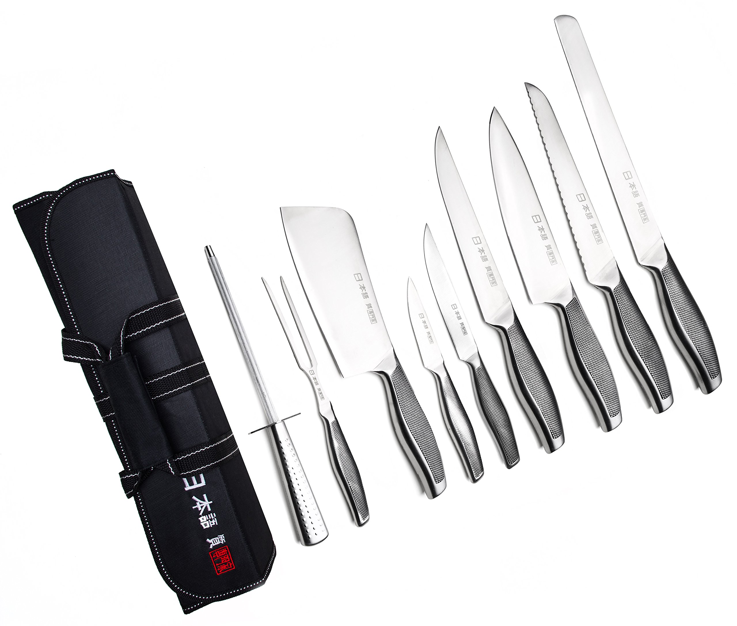 Ross Henery 9 Piece Chef Knife Set, Japanese Style Kitchen Knives