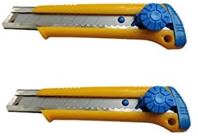 2 PCS Utility Knife for Heavy-Duty, Strong Box Cutter for Home and Office