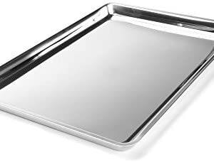 Fox Run 4855COM Stainless Steel Jelly Roll Pan & Cookie Baking Sheet, 16.25 x 11.25 x 0.75 inches