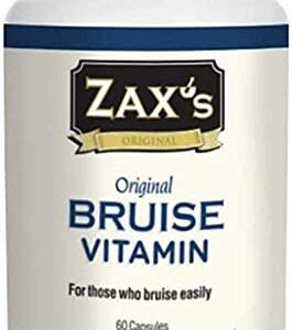 Zax’s Original #1 Bruise Vitamin - Pharmacist Developed for those who Bruise Easily. Made in Canada. Gluten Free. 60 Capsules