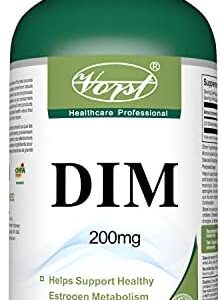 VORST DIM 200mg 120 Vegan Capsules | Support Supplement for Healthy Estrogen Metabolism | 1 Bottle