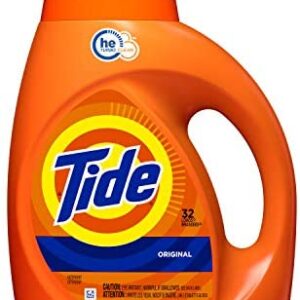 Tide Liquid Laundry Detergent, Original, 32 Loads 1.36 Liter