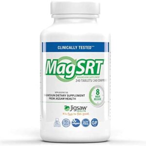 Jigsaw Health MagSRT Slow Release Magnesium Supplement With Active B-Vitamin, 240 Tablets
