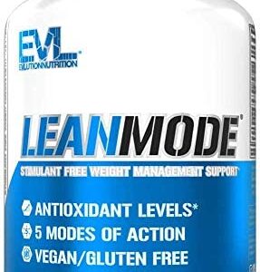 Evlution Nutrition Lean Mode Stimulant-Free Weight Management Support with Garcinia Cambogia, CLA and Green Tea Leaf Extract (50 Servings)