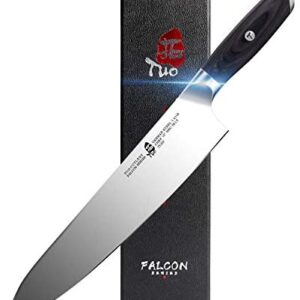 TUO Chef Knife 10 inch - Kitchen Chef Cooking Knife Japanese Gyuto Knife - German HC Steel with Pakkawood Handle - Falcon Series with Gift Box