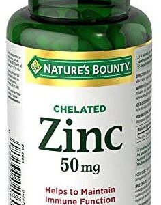 Nature's Bounty Zinc Supplement, Helps Maintain Immune Function, 50mg, 100 caplets