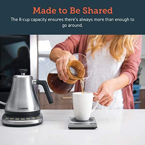 COSORI Pour Over Coffee Maker, 8 Cup Glass Coffee Pot&Coffee Brewer