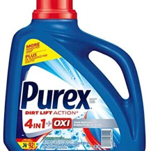 Purex Plus Oxi Liquid Laundry Detergent, 4.08 Liters