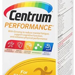 Centrum Performance Multivitamins/Minerals Supplement for Men & Women with Ginseng for Energy, 75 Tablets