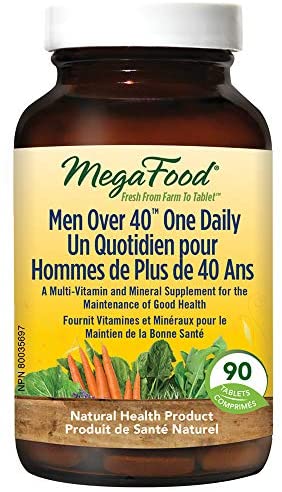 51qlY6E4Y4L._AC_.jpg MegaFood - Men Over 40 One Daily, A Multi-Vitamin and Mineral Supplement for the Maintenance of Good Health, 90 Count