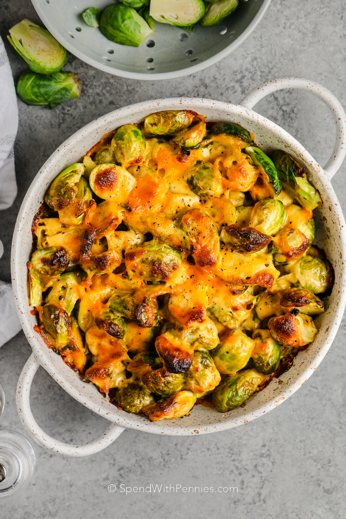 Baked Brussels Sprouts au Gratin Dine Ca