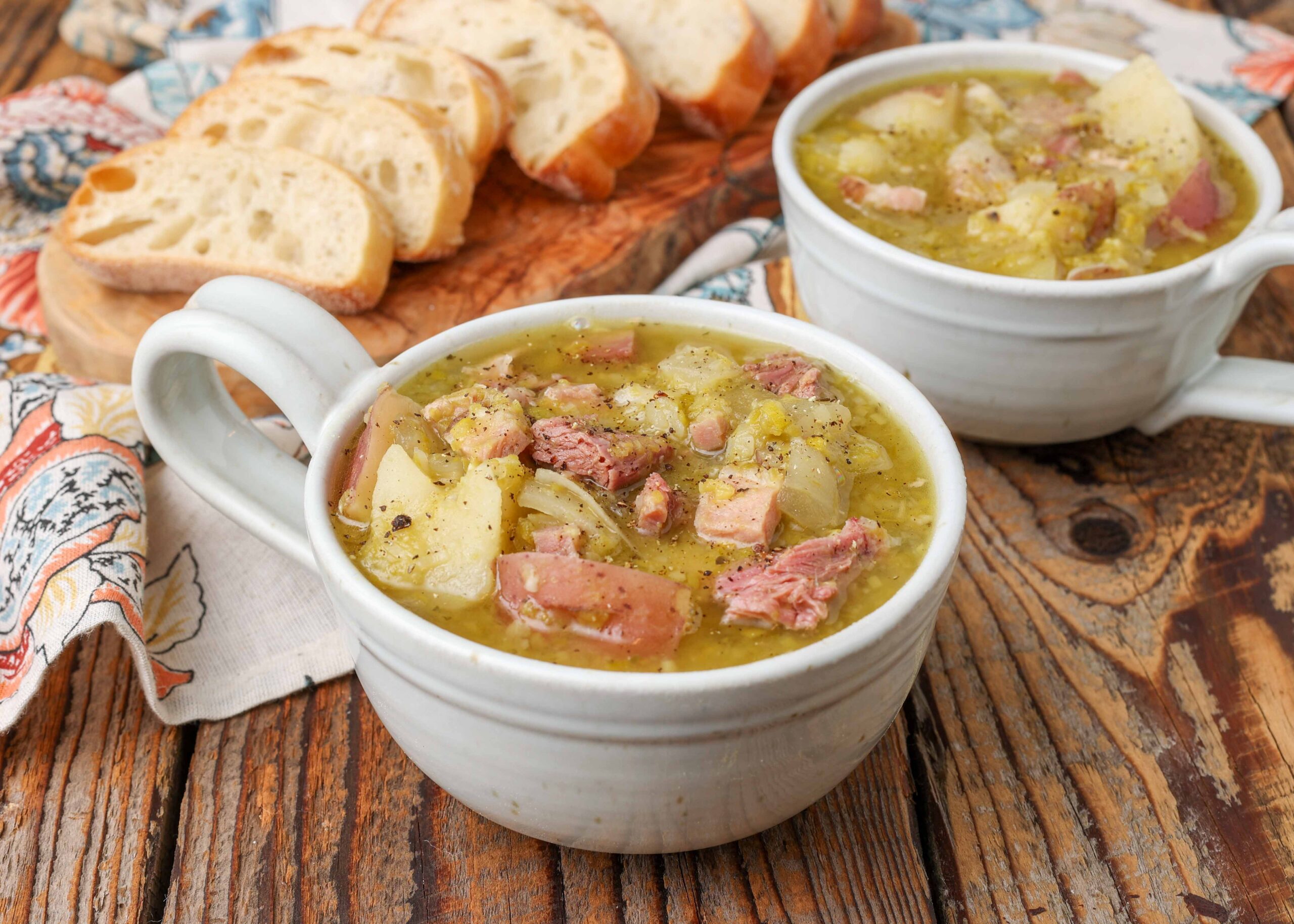 Slow Cooker Split Pea Soup with Ham and Potatoes Dine Ca