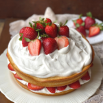 STRAWBERRY WHIPPED CREAM CAKE - The Southern Lady Cooks