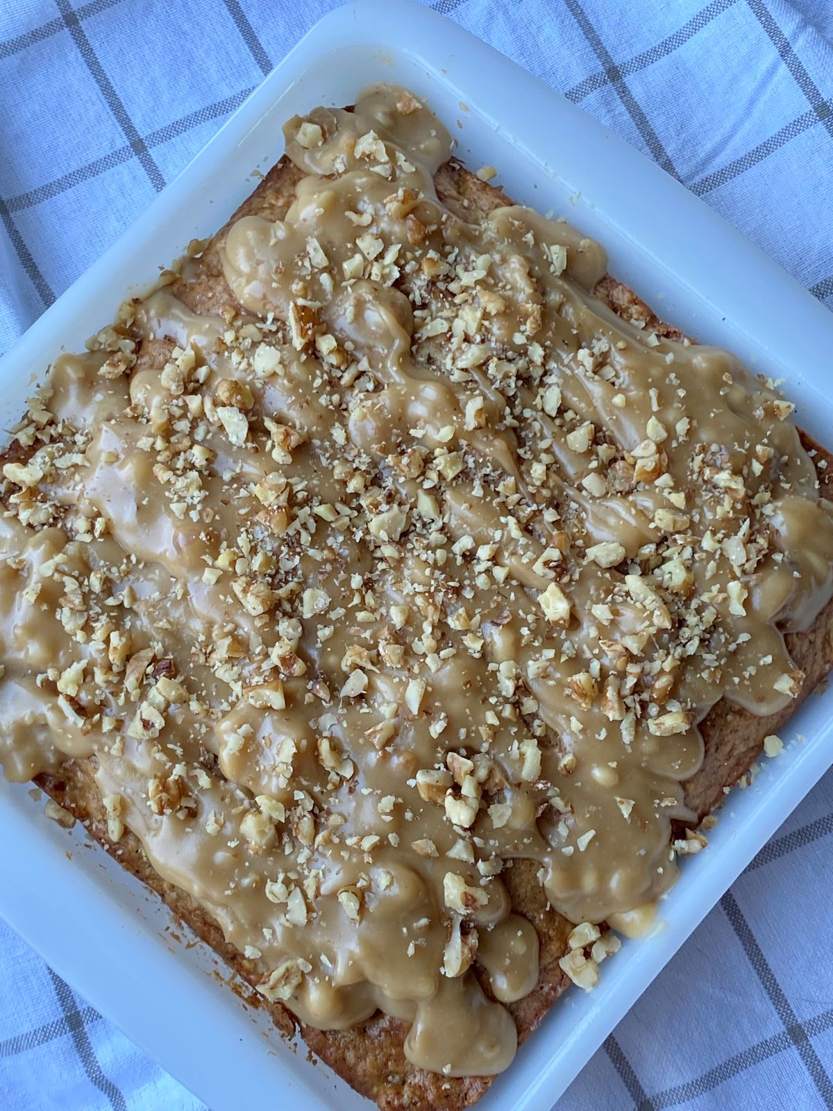 APPLE WALNUT CAKE WITH MAPLE FROSTING