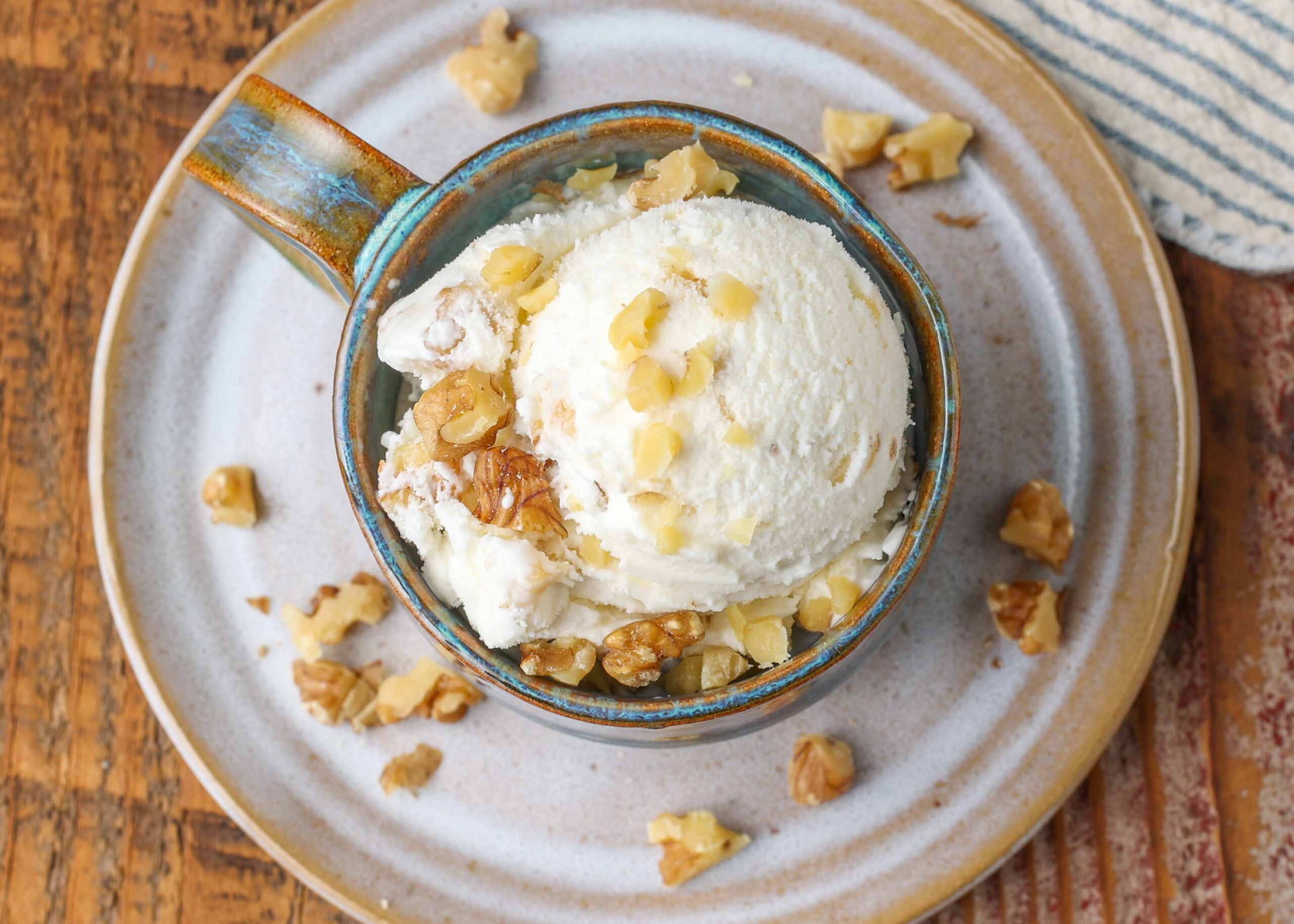Black Walnut Ice Cream - Barefeet in the Kitchen