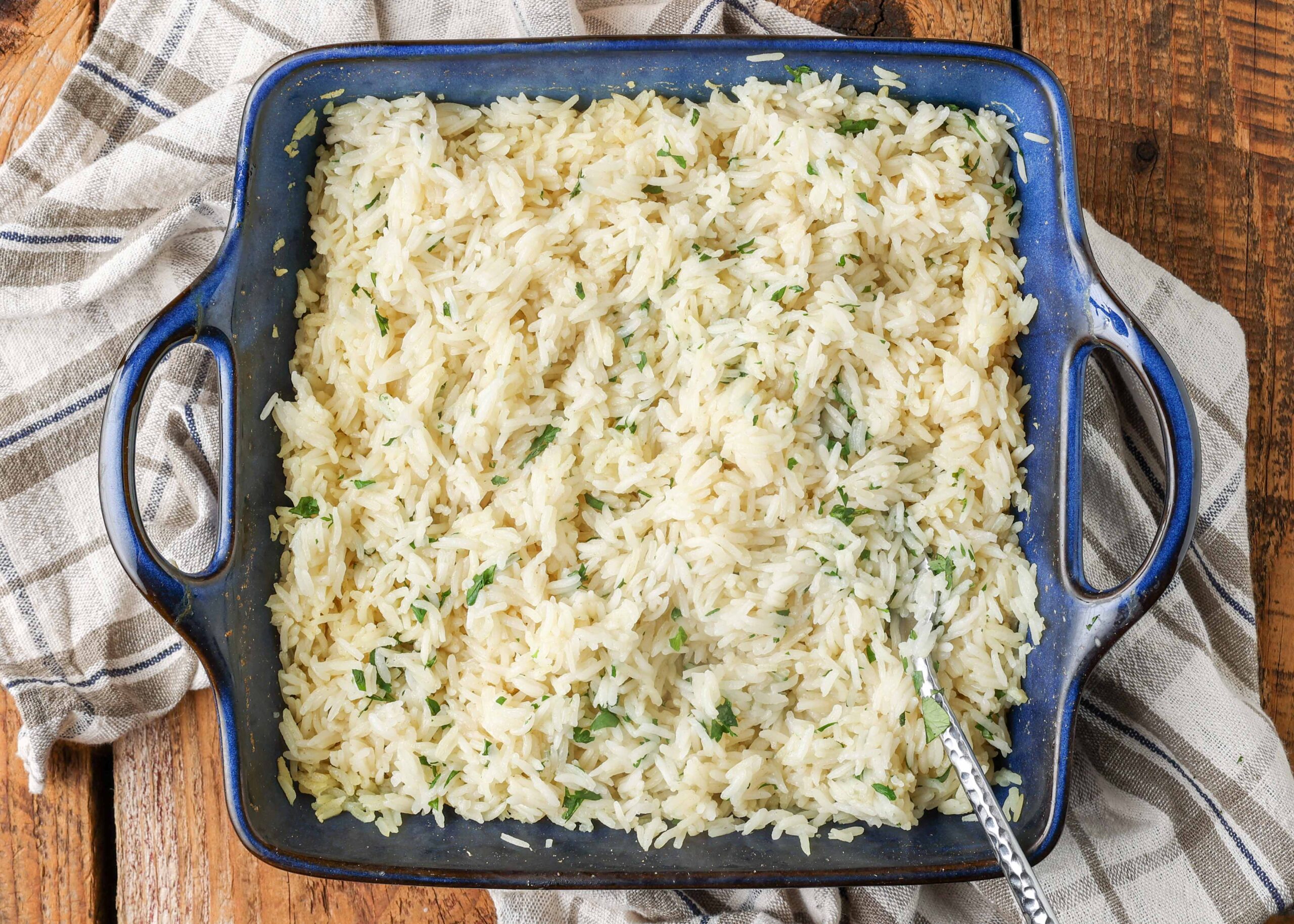 Oven Baked Rice - Barefeet in the Kitchen